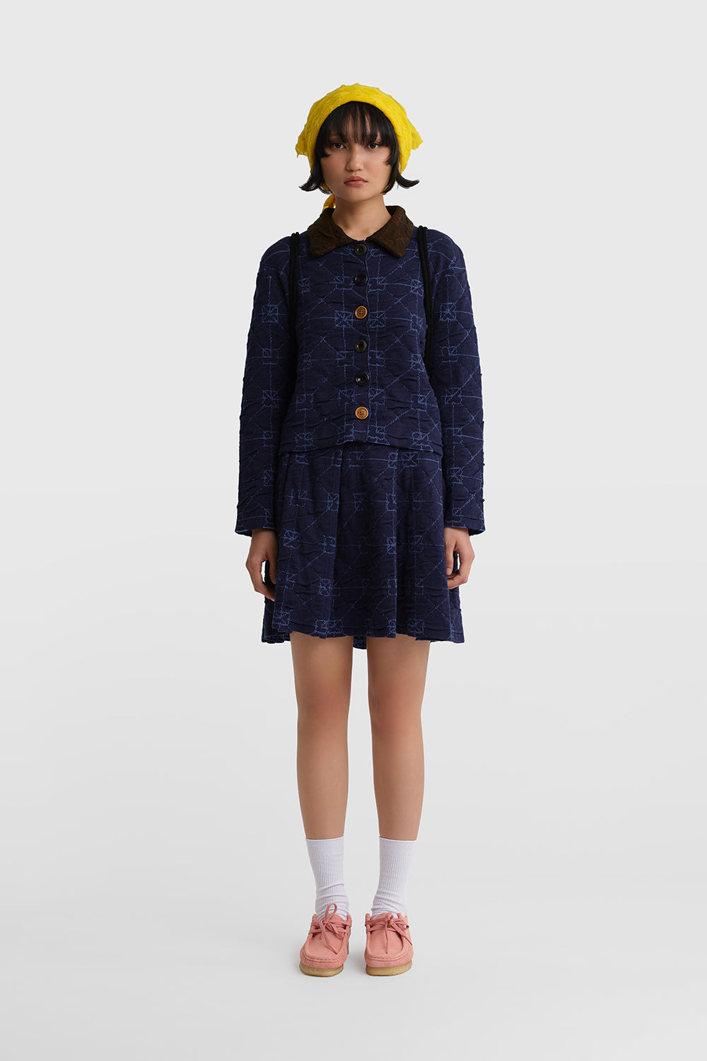 June Pleated Above Knee Skirt