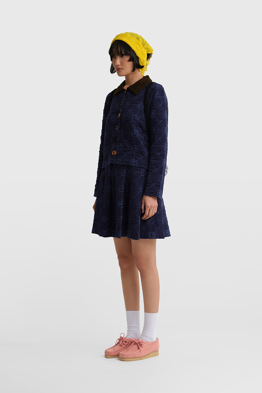 June Pleated Above Knee Skirt