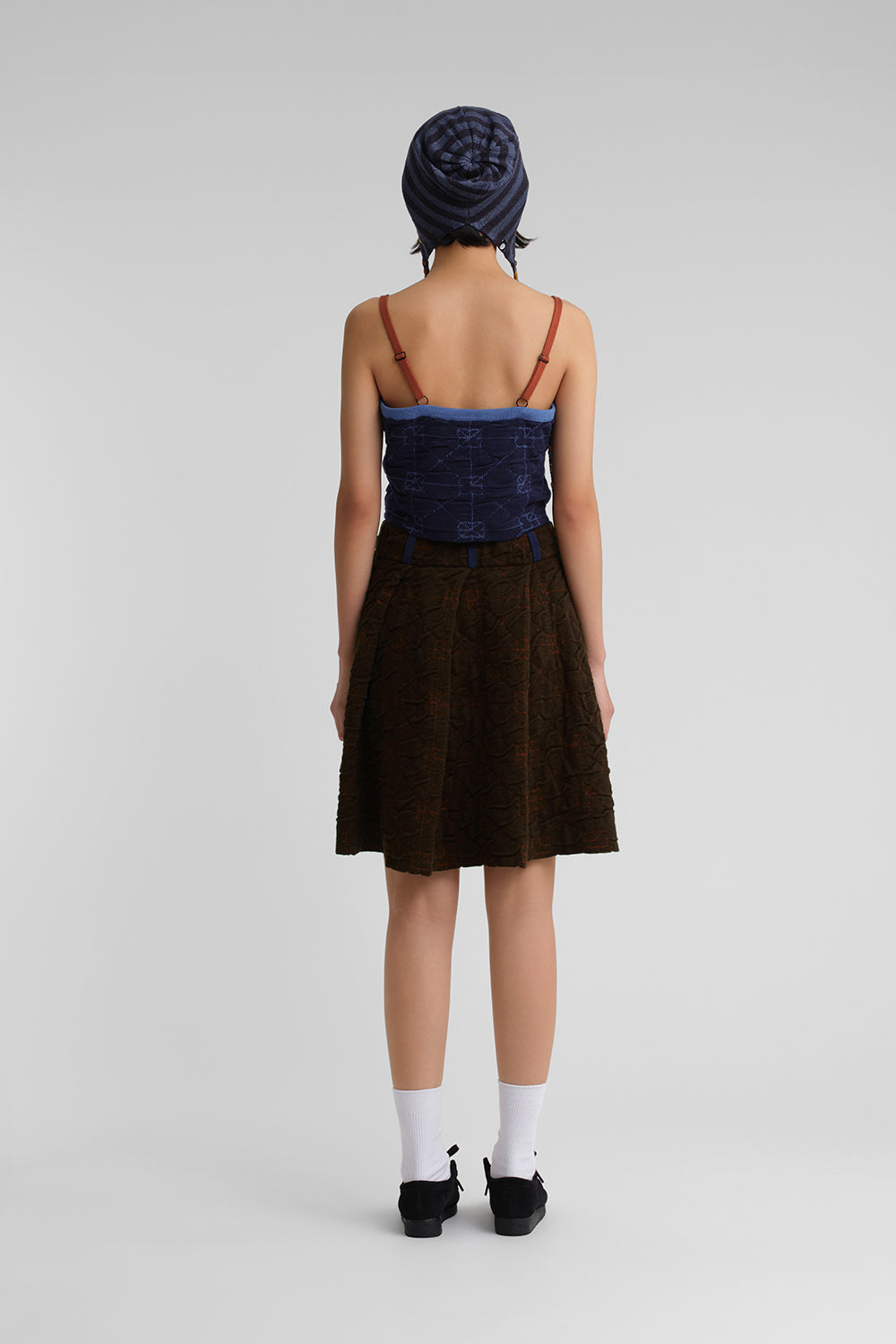 June Pleated Kneelength Skirt