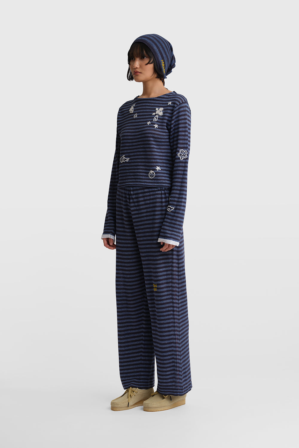 Mabo Logo Striped Pant