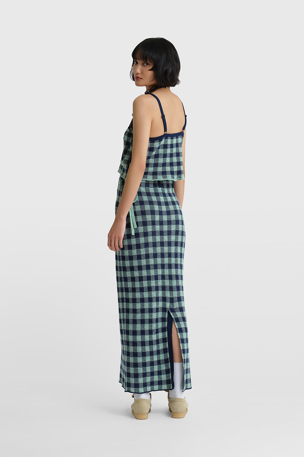 Gingham Flower Cami