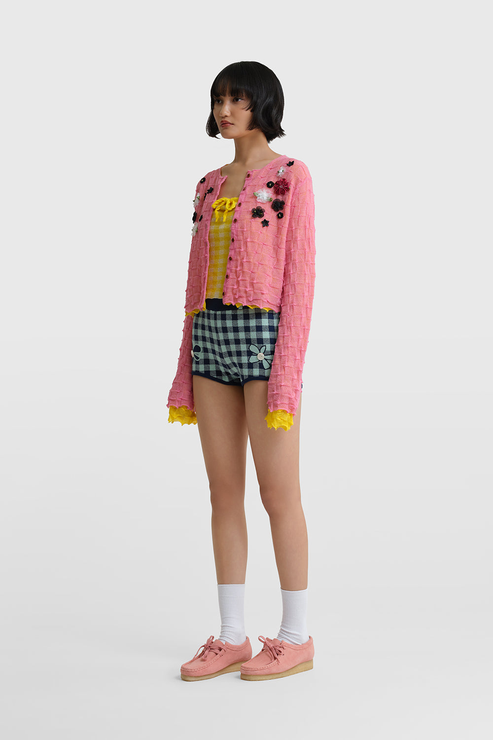 Borlor Floral Double Layer Cardigan