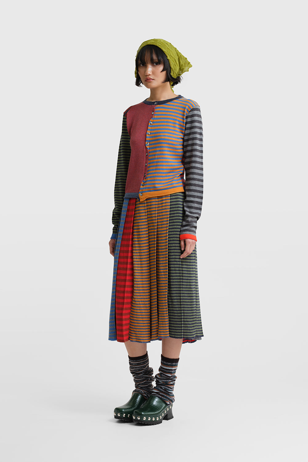 Mismatched Stripe Cardigan