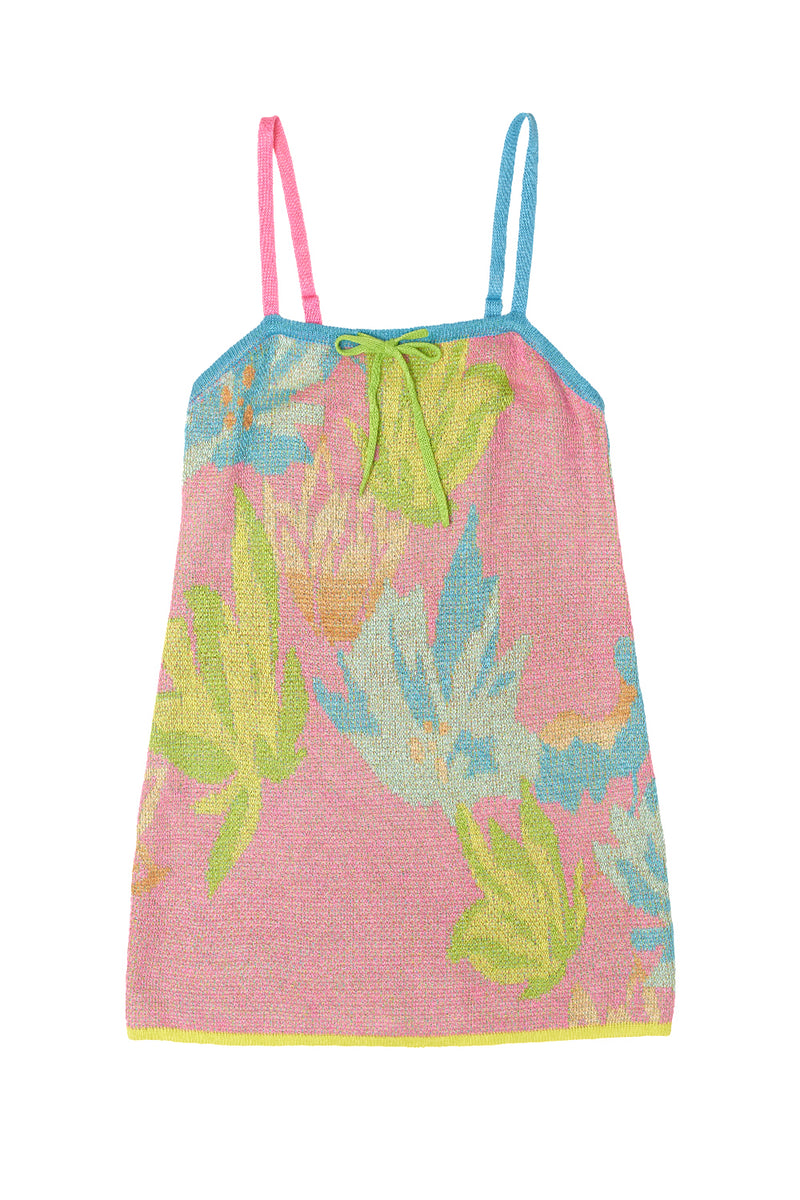 Lily Mini Dress in Candy Linen Jacquard