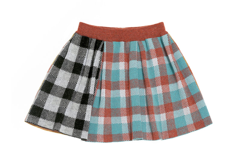 Foam Cotton Jacquard Mini Skirt