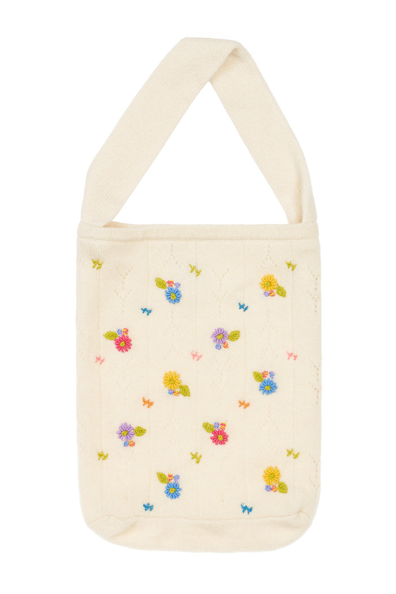 Daisy Tote in Chalk Lambswool