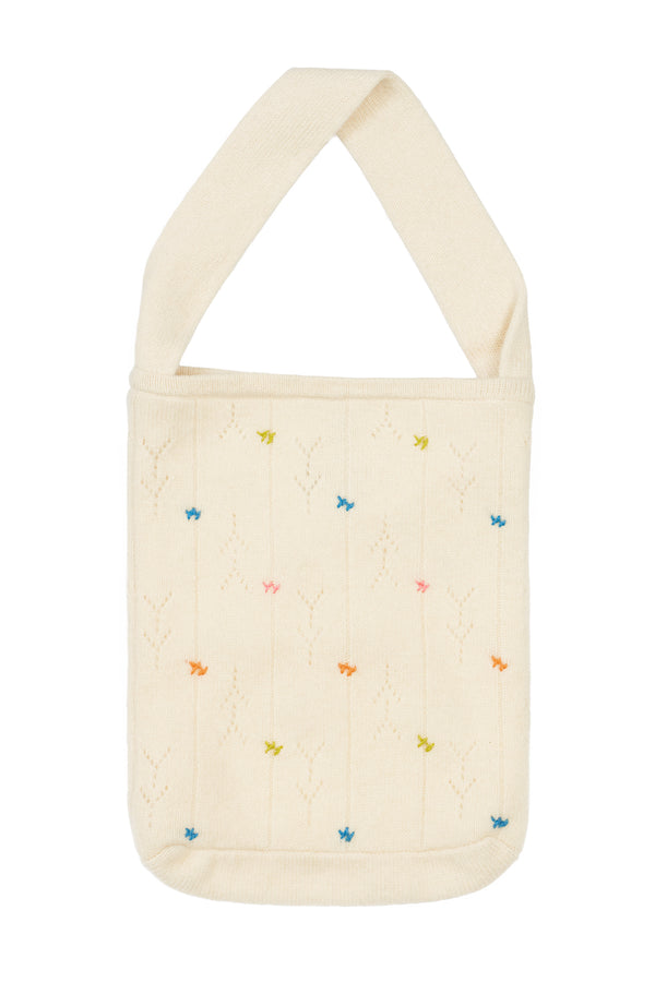 Daisy Tote in Chalk Lambswool