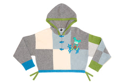 Checked Hoody in Strawberry Lambswool and in Blue/Green Lambswool *AS WORN BY JENNIE!!!🩵💚*