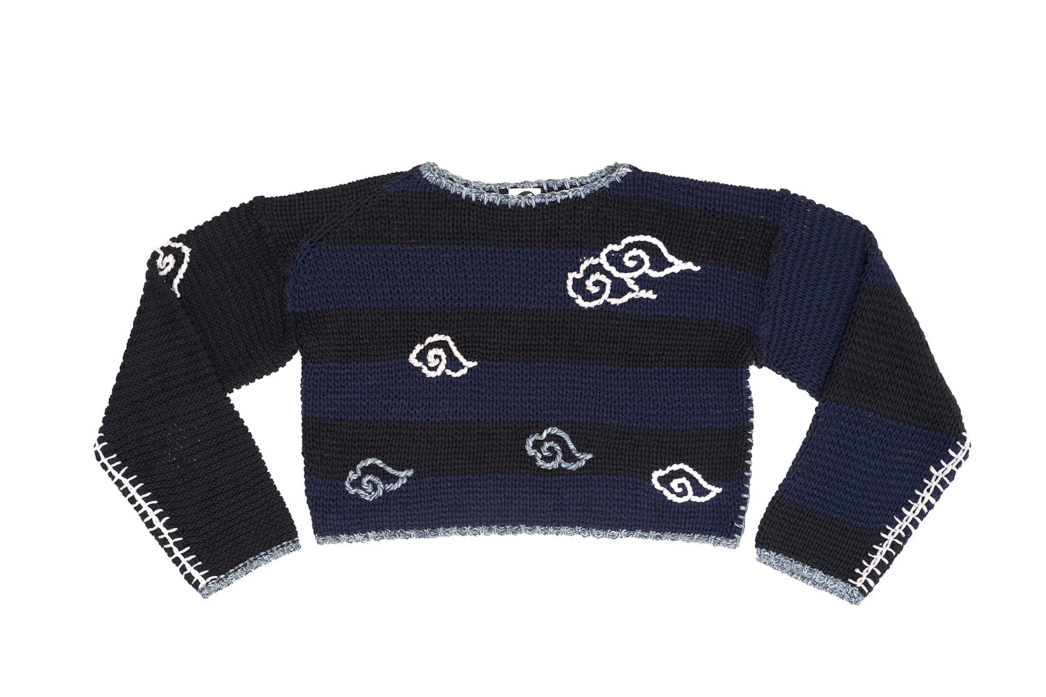 Raincloud Stripe Oversized Pullover