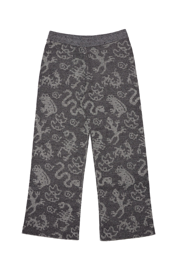 Charms Easy Pant in Charcoal Linen Jacquard