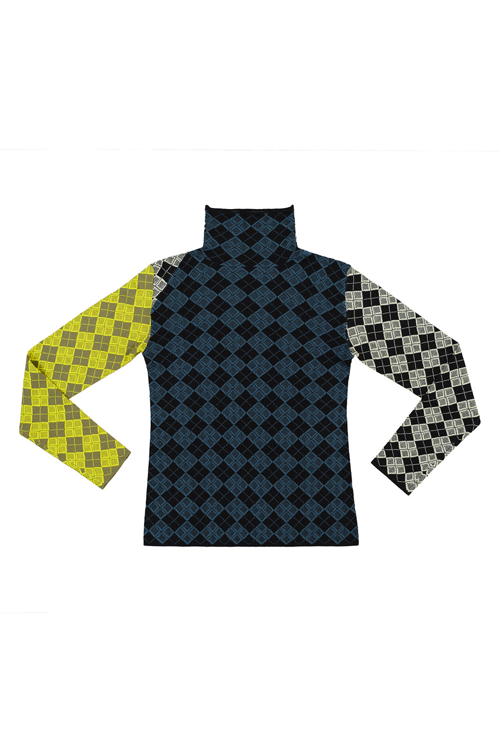 Argyle Turtleneck Pullover