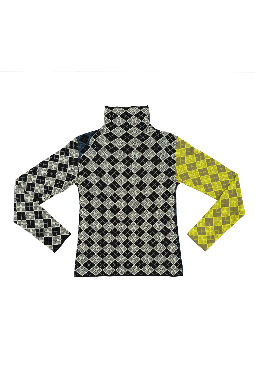 Argyle Turtleneck Pullover