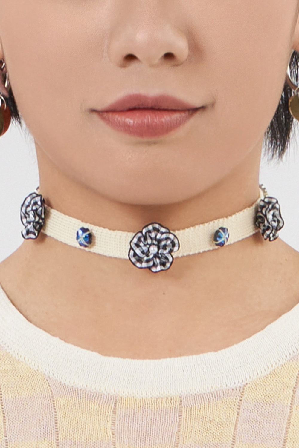 Choker in Ivory Cotton