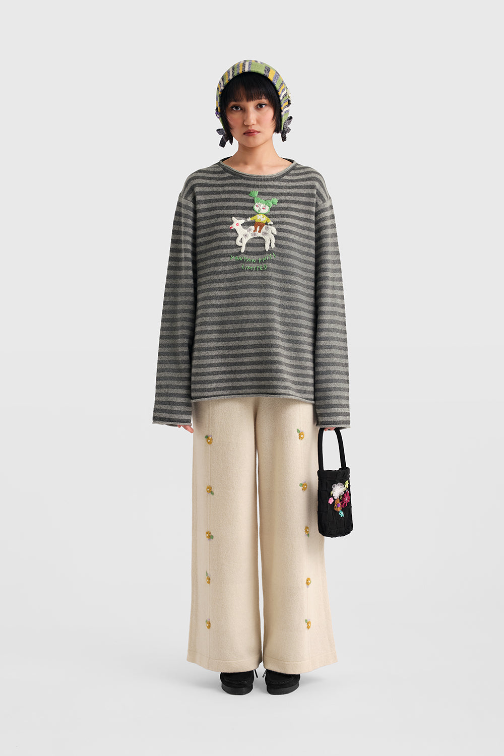 Daisy Check Oversized Pant