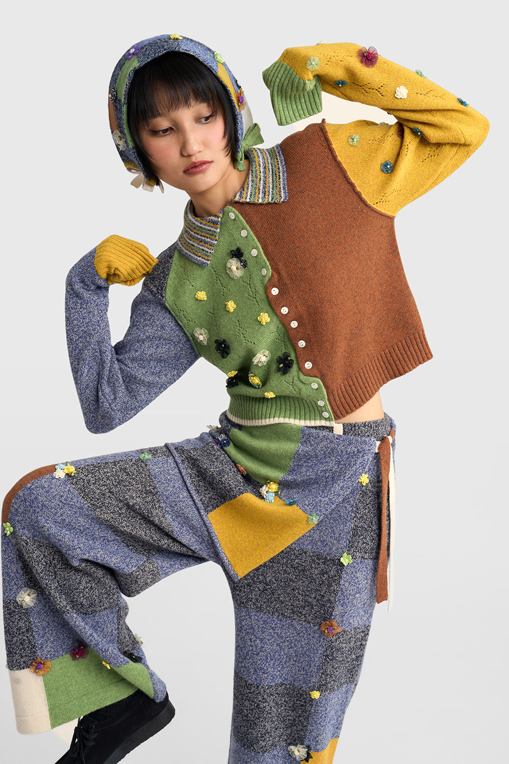 Garden Extra Long Sleeve Collared Cardigan