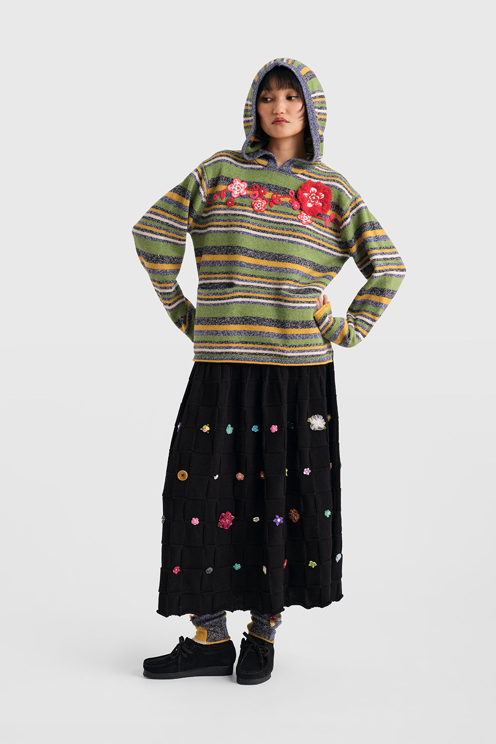 Garden Stripe Hoody