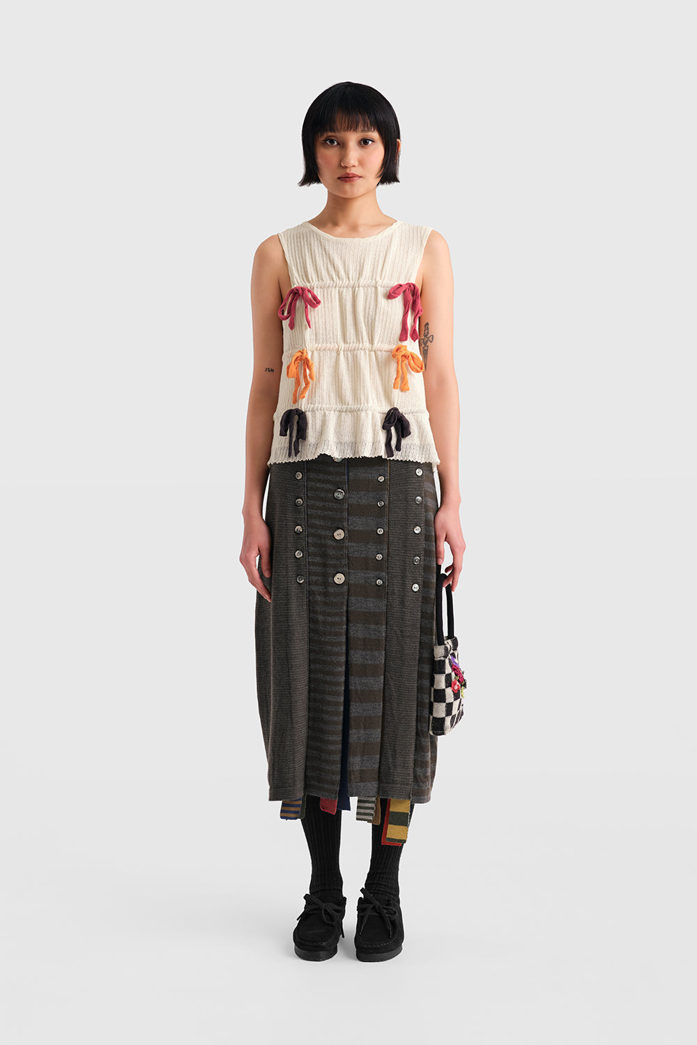 Mismatch Shift Skirt