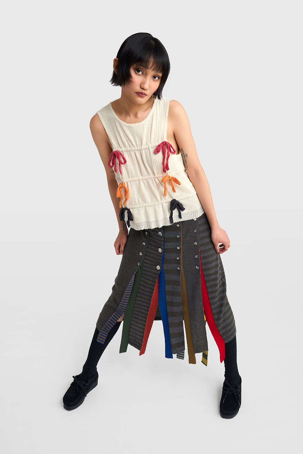 Mismatch Shift Skirt