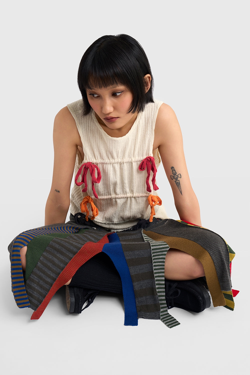 Mismatch Shift Skirt