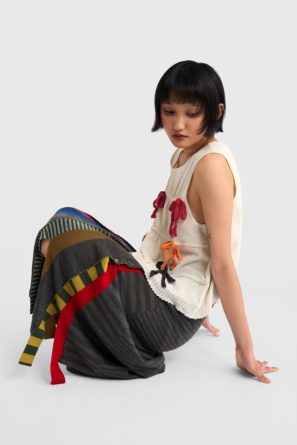 Mismatch Shift Skirt