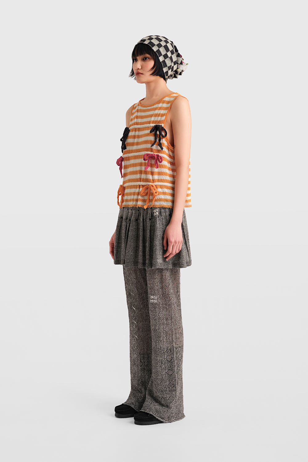 Bow Zigzag Stripe Tank
