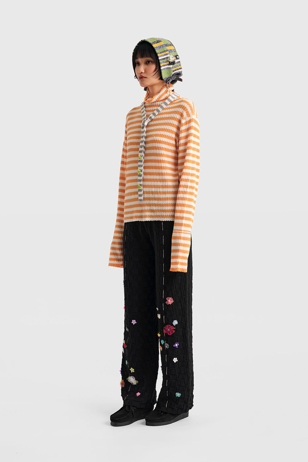 Floral Check Easy Pant