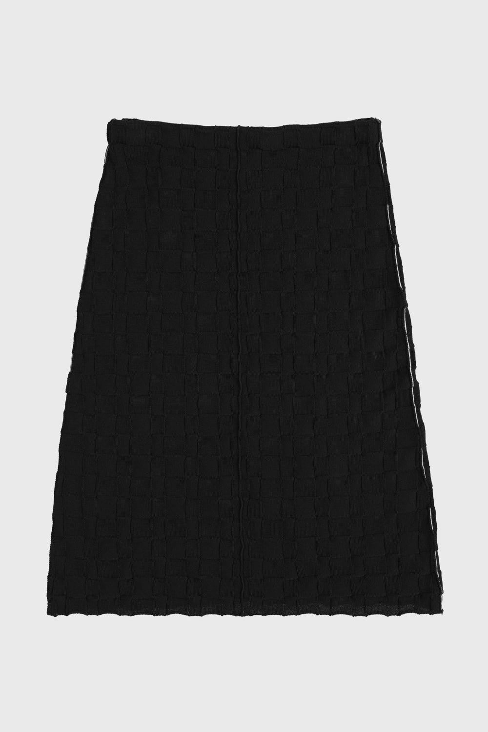 Floral Check Pencil Skirt