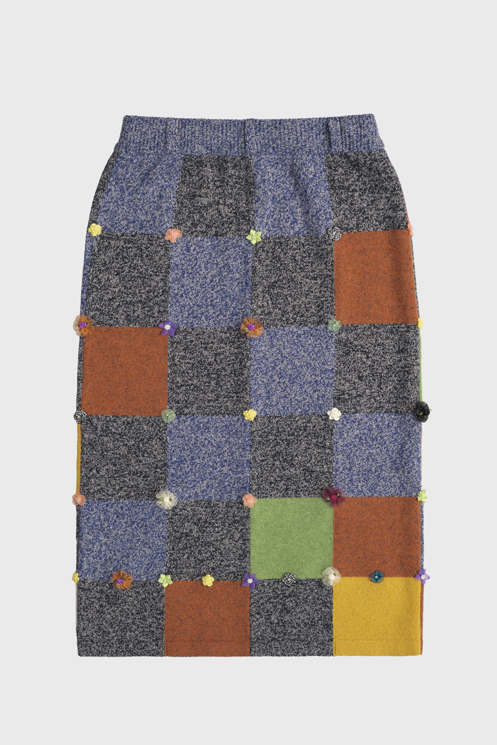Garden Check Midi Skirt