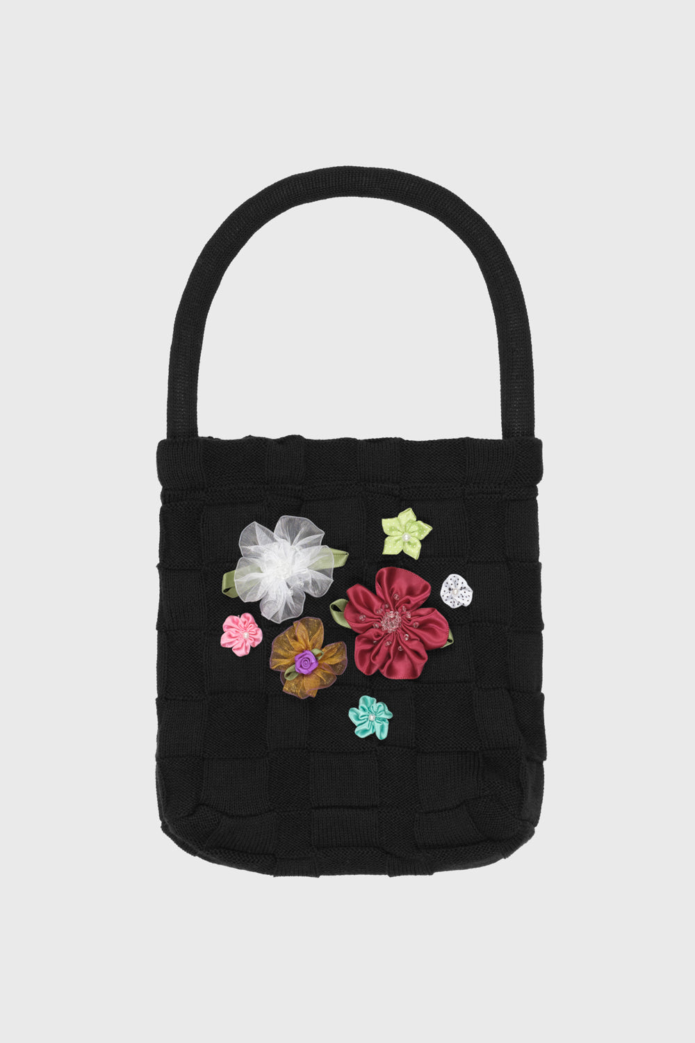 Floral Check Pouch