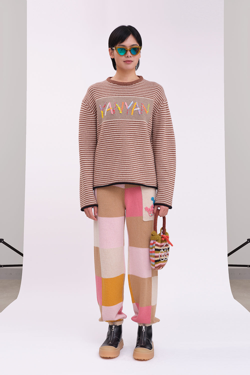 Logo Oversized Crew Pullover