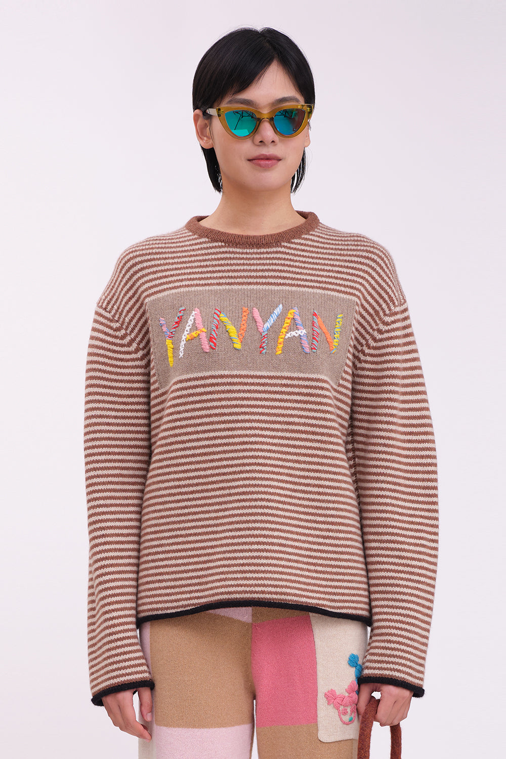 Logo Oversized Crew Pullover