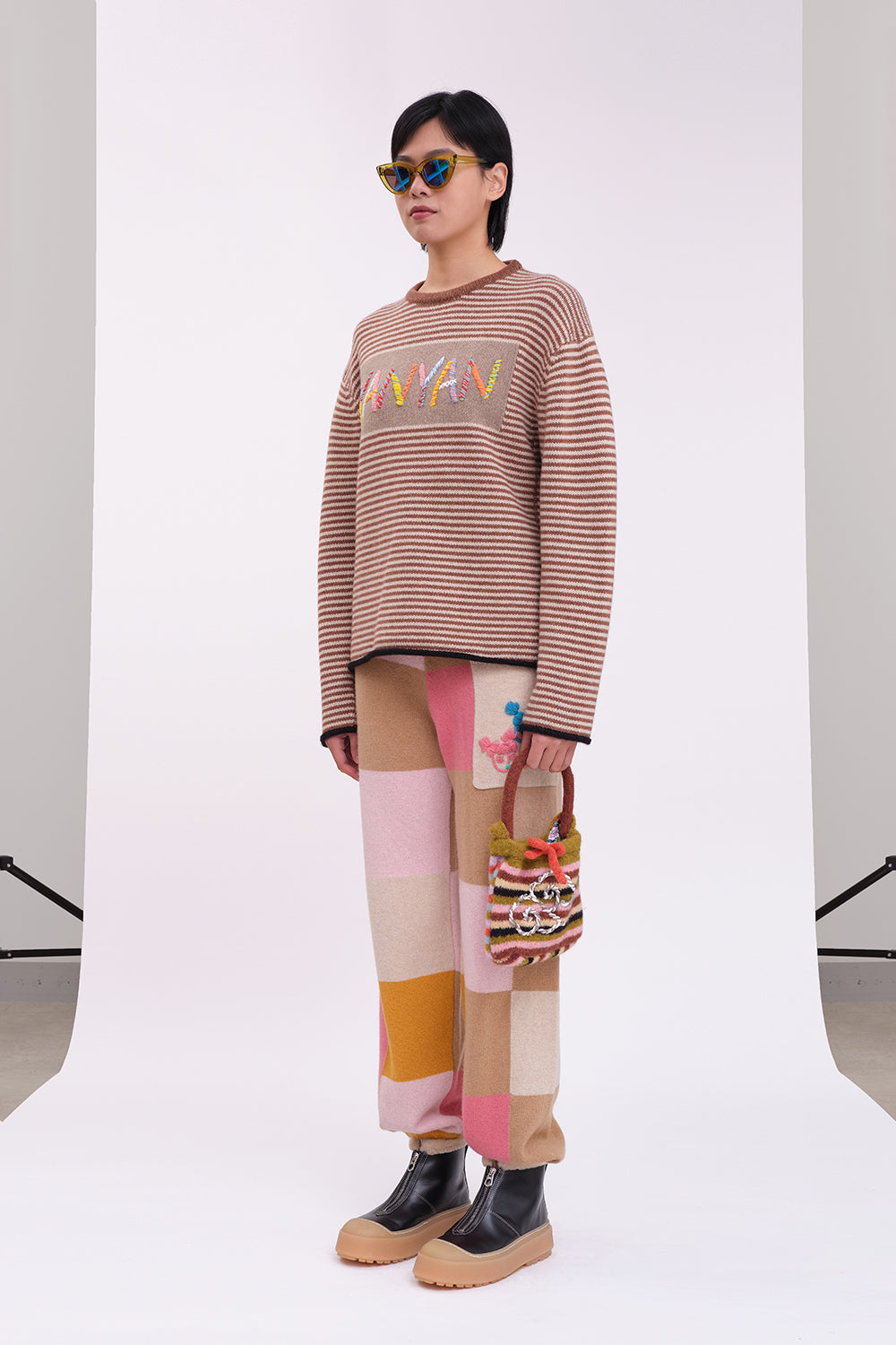 Logo Oversized Crew Pullover