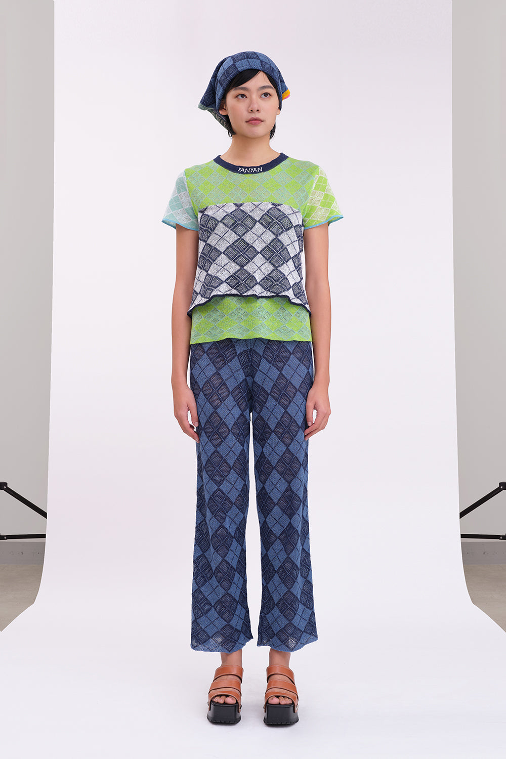 Argyle Easy Beach Pant with Apron Set