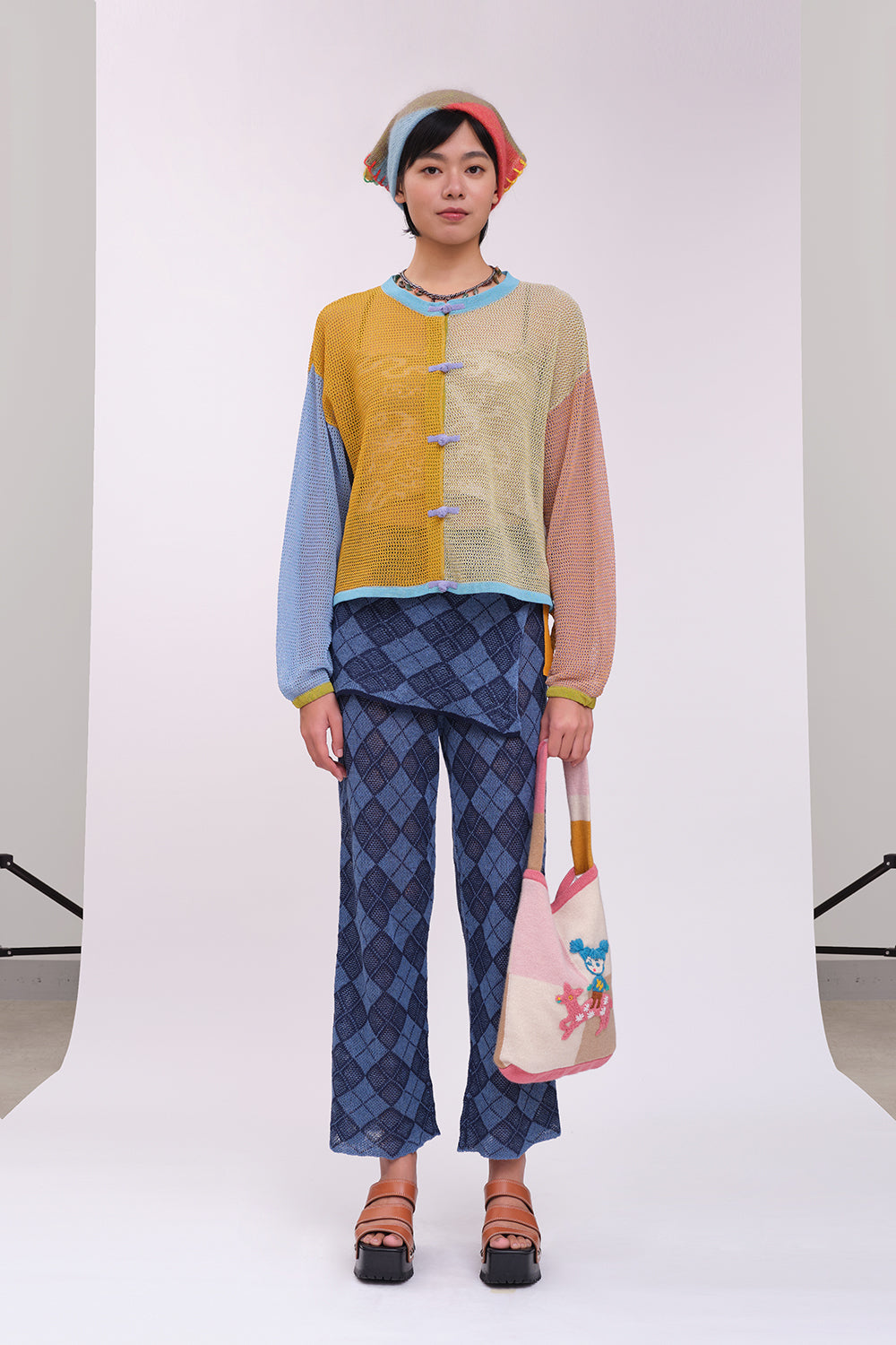 Argyle Easy Beach Pant with Apron Set