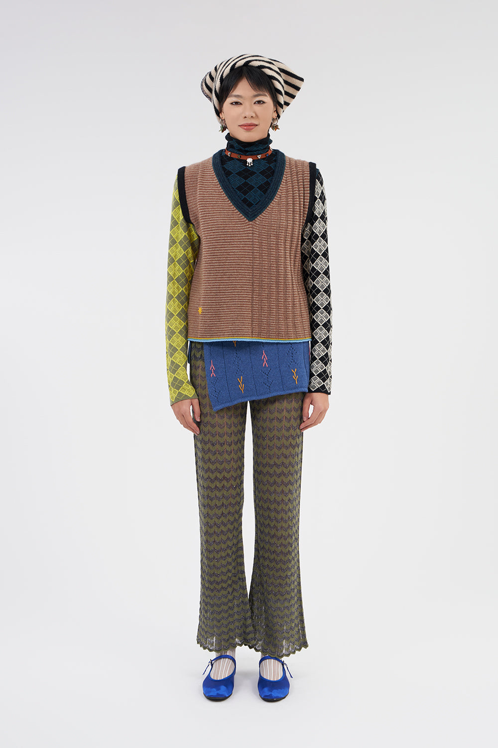 *YANYAN KNITS FOR JOYCE* Easy V-Neck Vest