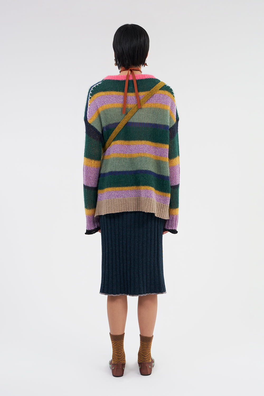 *YANYAN KNITS FOR JOYCE* Rib Midi Skirt