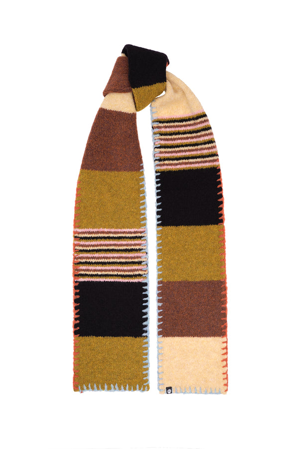 Softi Stripe Scarf in Chocoberry Boucle