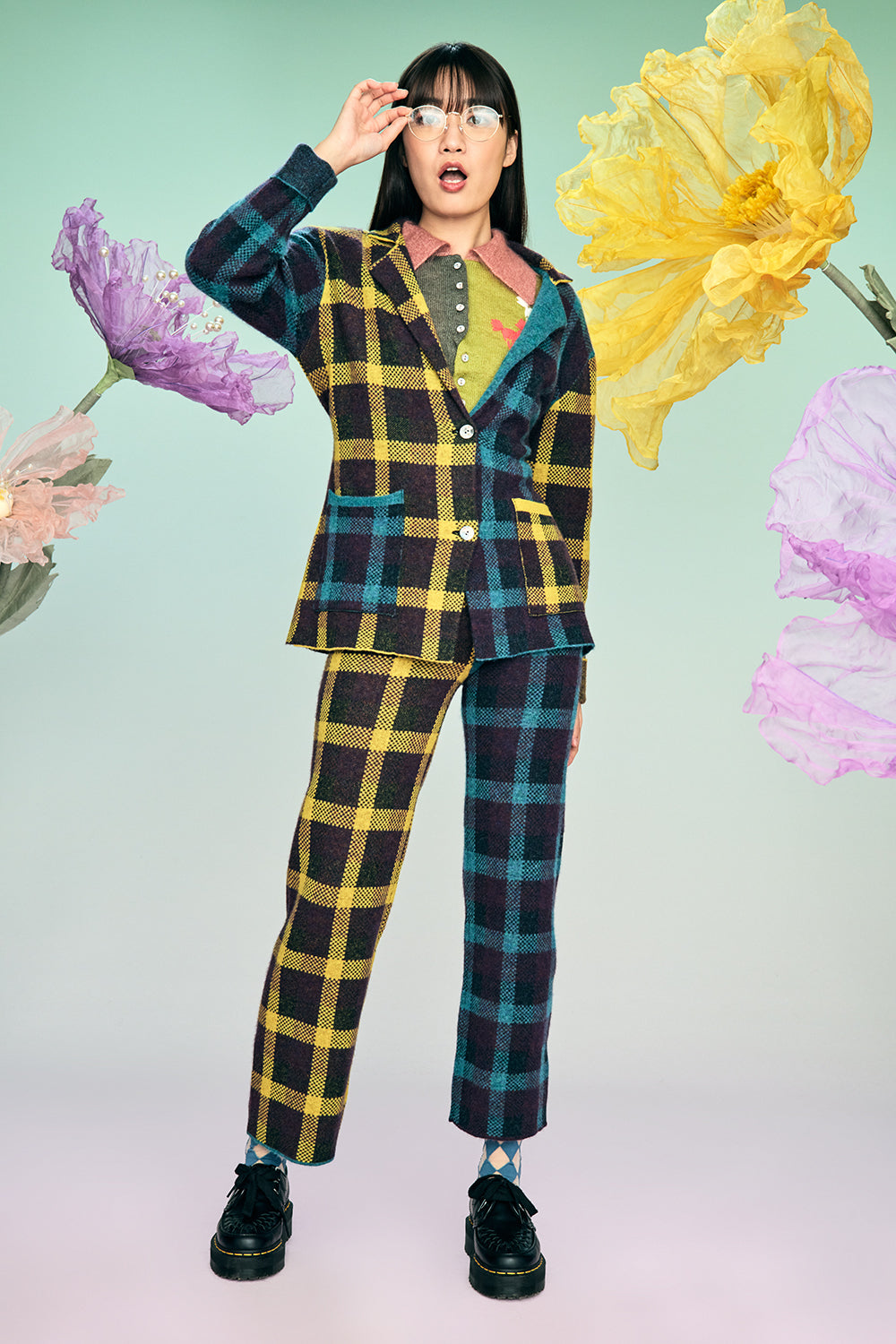 Bao Plaid Blazer