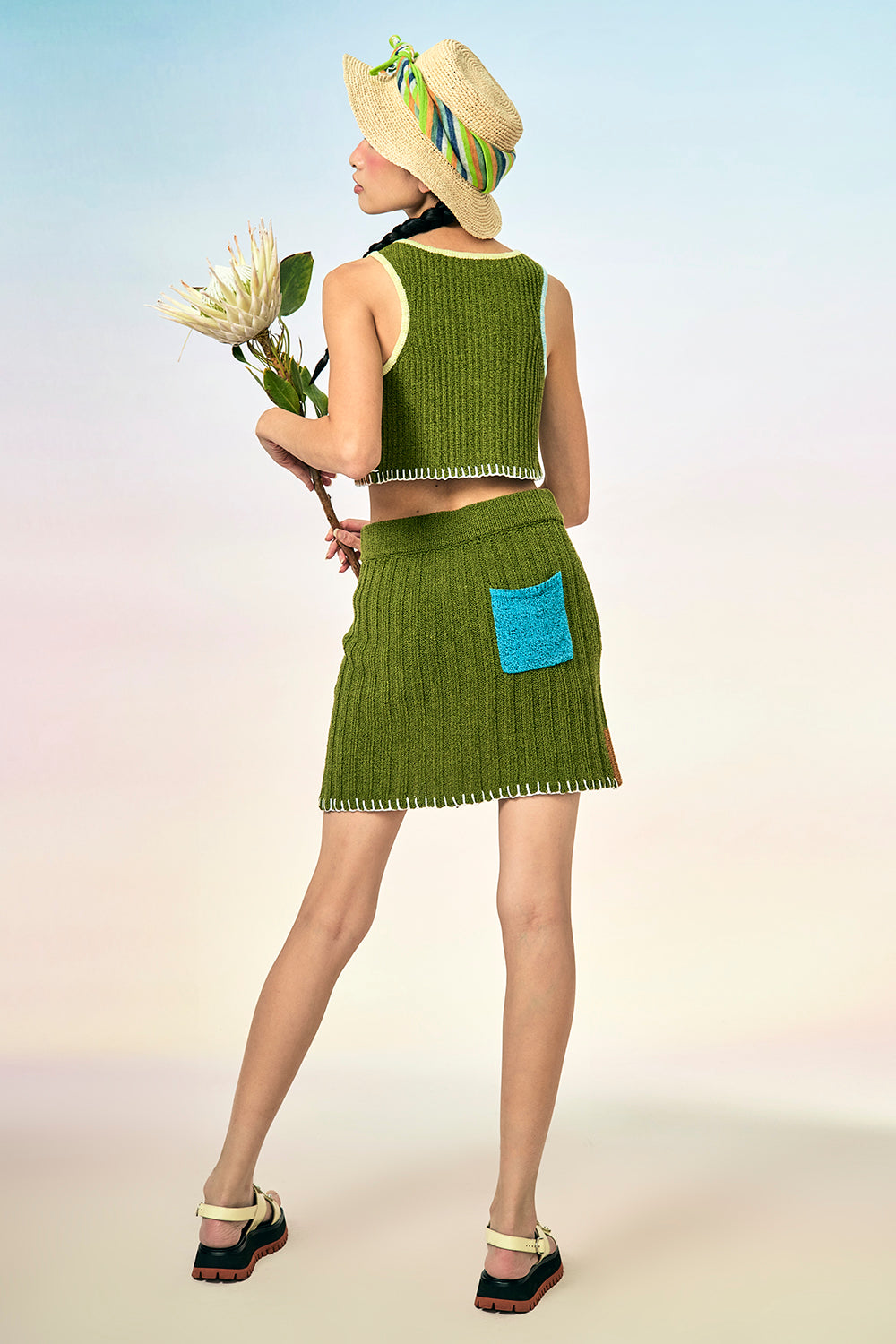 Tweedle Shrunken Crop Vest