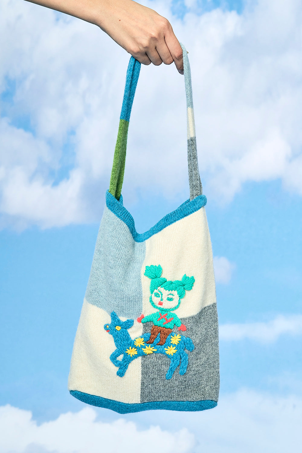 Checked Tote
