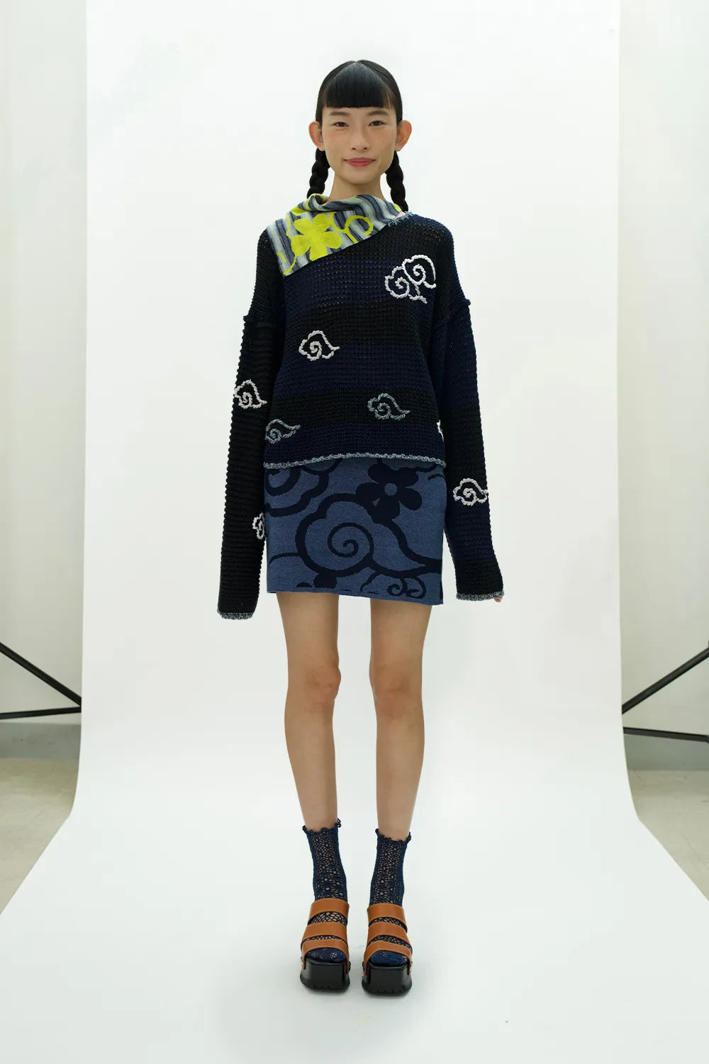 Raincloud Stripe Oversized Pullover