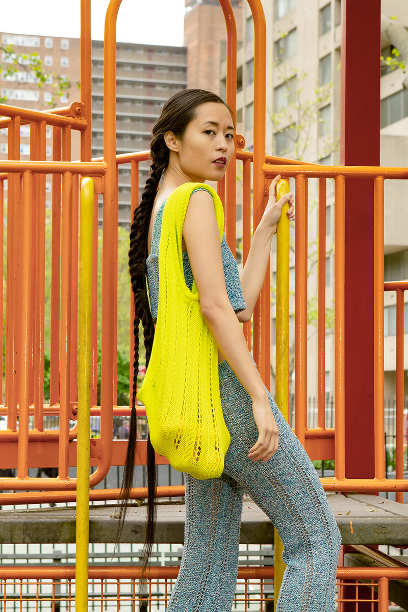 Holey Market Tote in Sprout Yellow
