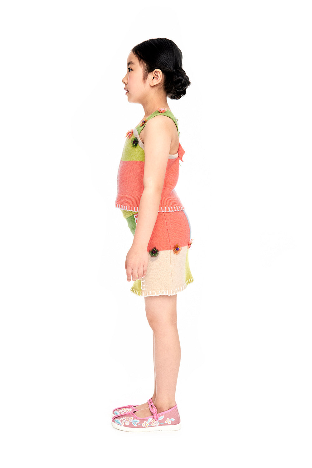 Kids Checked Mini Skirt