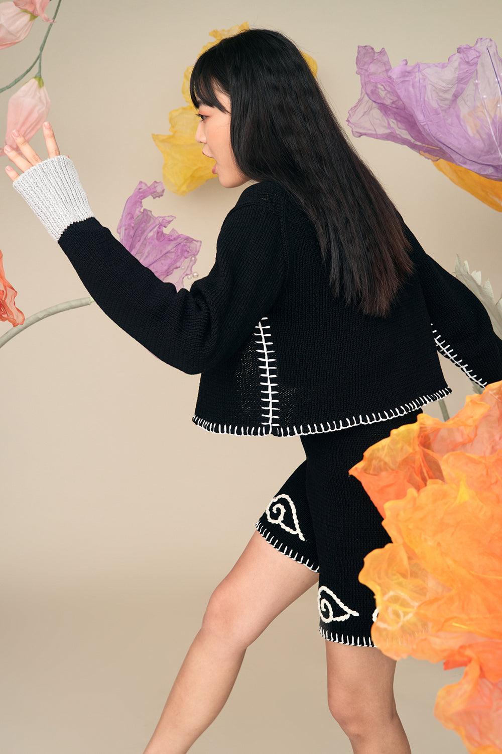 【YANYAN/ヤンヤン】RAINCLOUD EASY WAISTCOAT Raincloud Cardigan