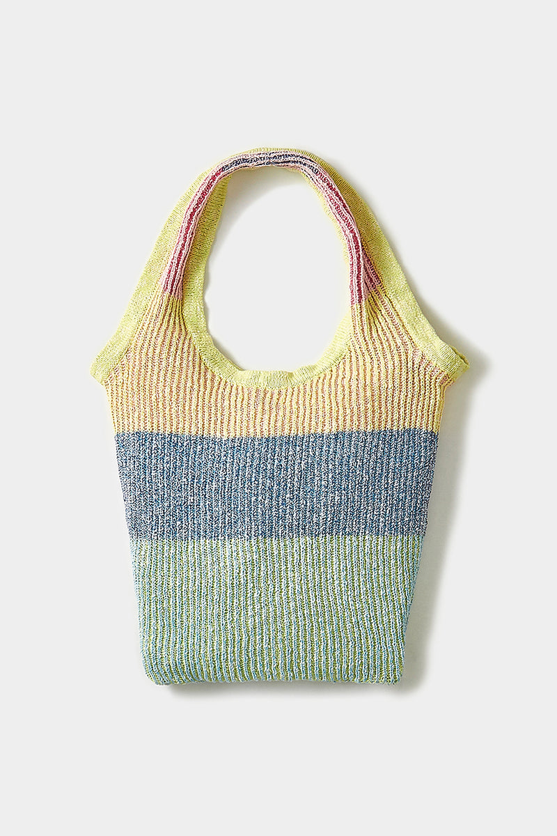 Rainbow🌈✨ Two-Toned Market Tote in Multicolor Tweed