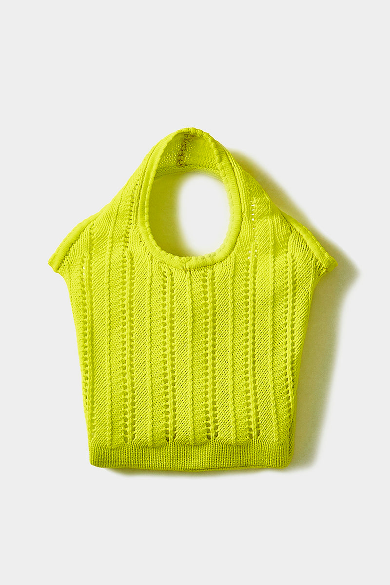 Holey Market Tote in Sprout Yellow