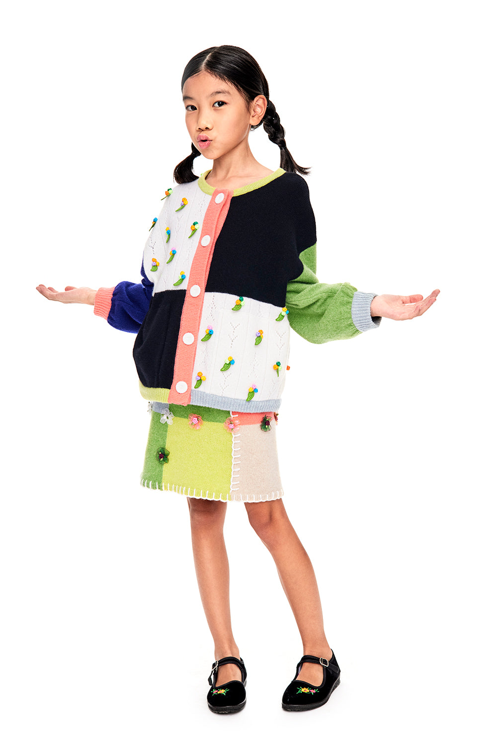 Kids Checked Mini Skirt