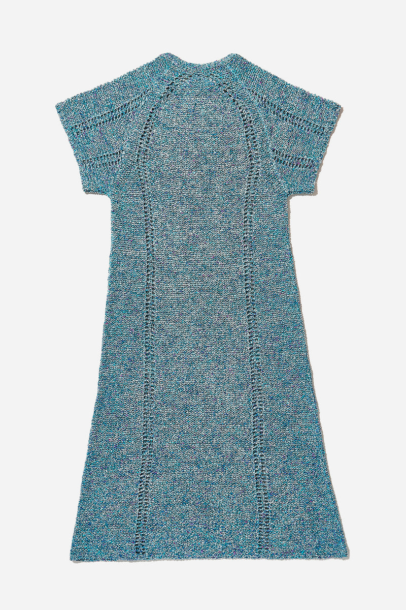 Cotton Tweed Cheongsam (Blue)