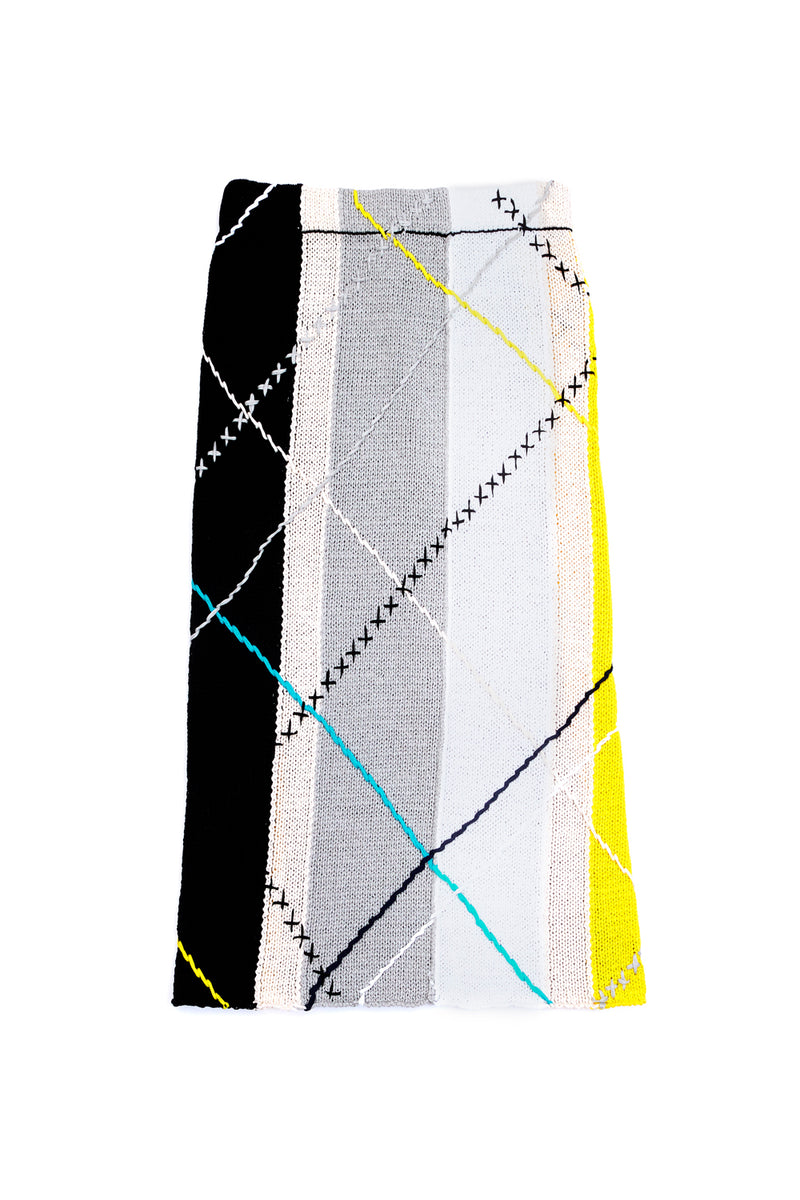 Smarty Dress/Skirt in Multi Colorblock Cotton
