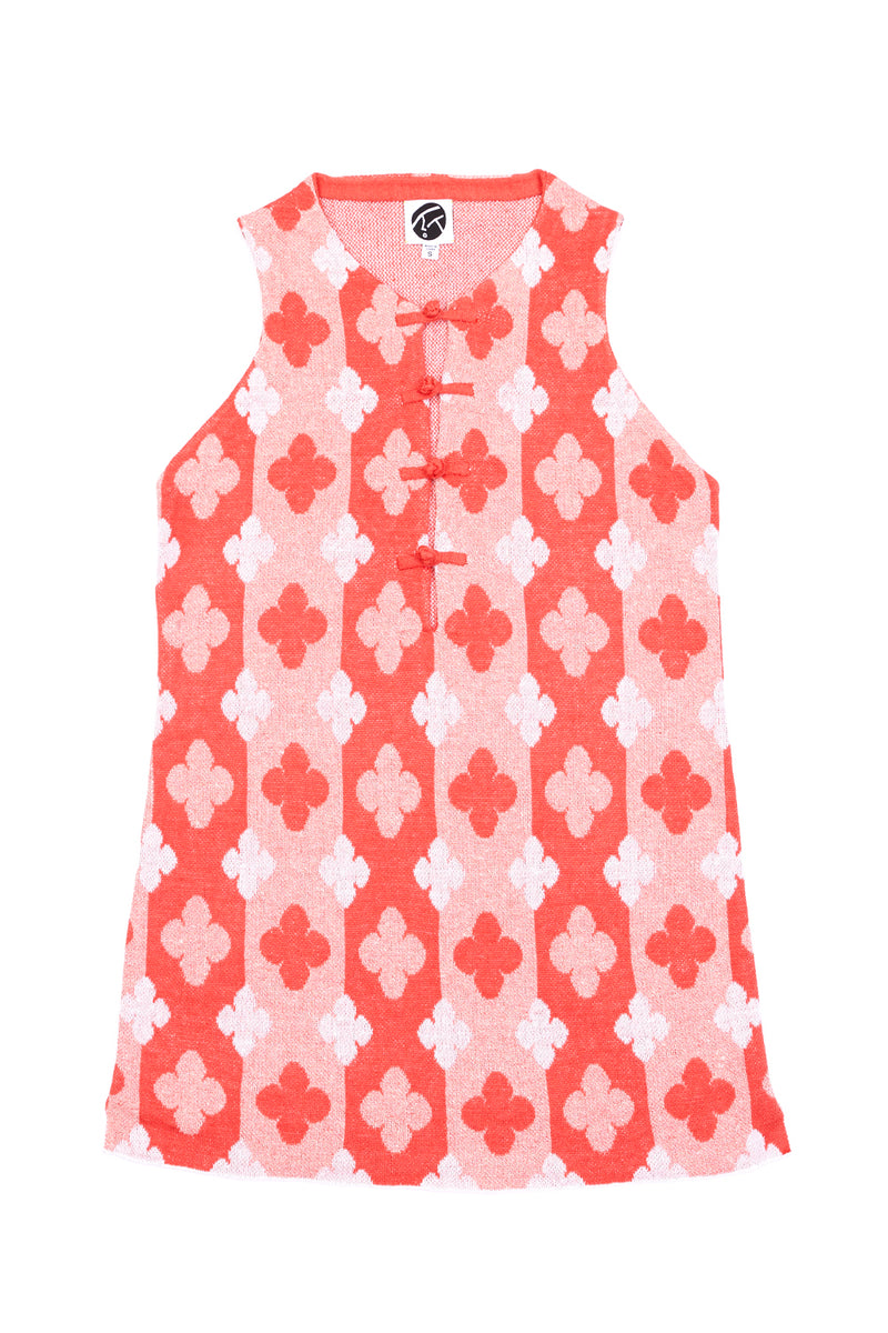 May Mini Dress in Strawberry Linen